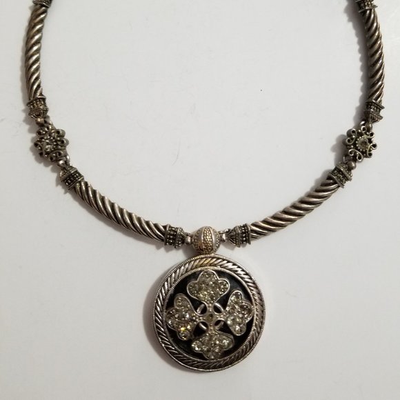 Rare Vintage Victorian Medallion Necklace - Picture 1 of 4